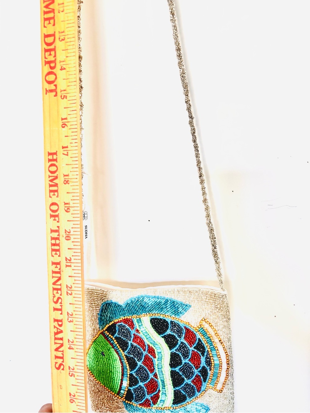 VINTAGE SUDHA of India Beaded
Fish Crossbody Shoulder Bag/Purse - Picture 8 of 10